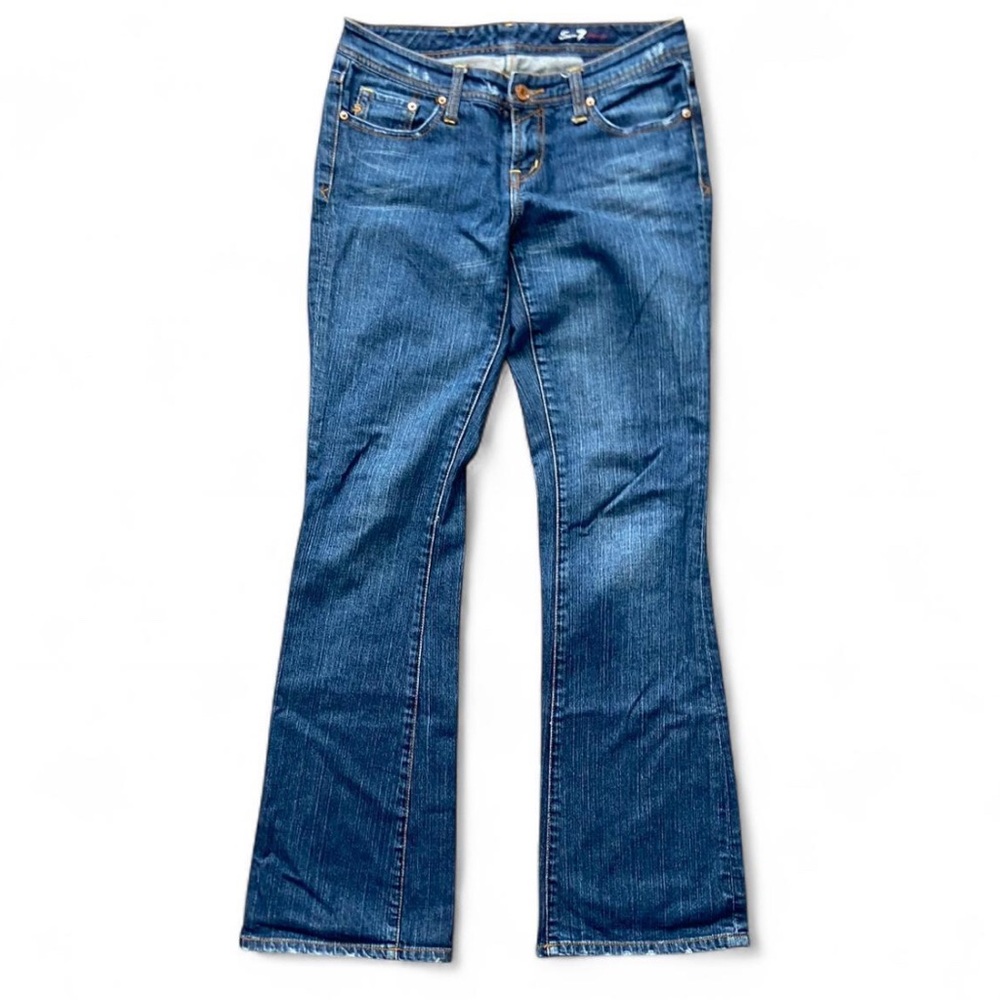 Seven7 Dark Blue Flare Jeans